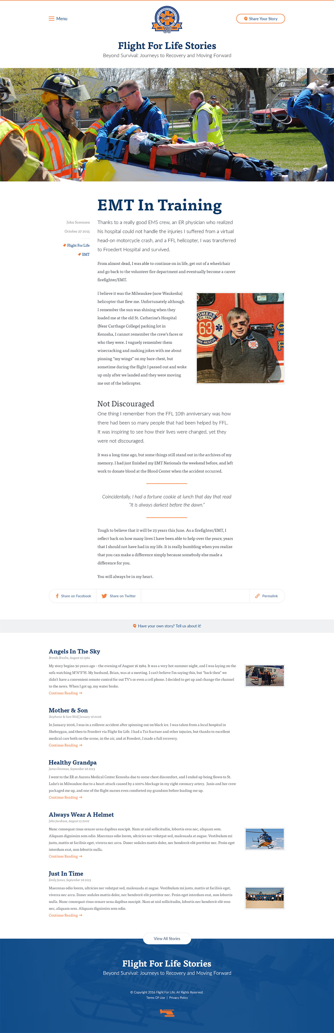 Flight For Life Blog Homepage